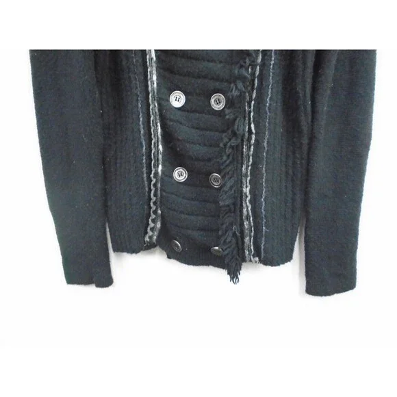 Free people Cozy Admiral's Jacket Sweater Womens Size M 19235217 Black - Picture 3 of 11